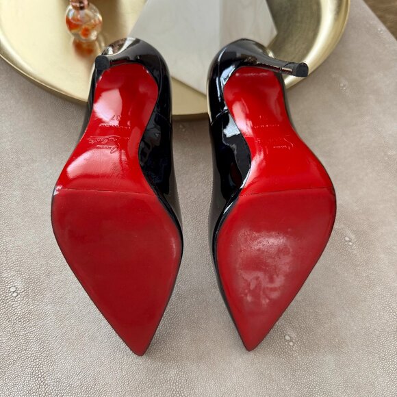 Christian Louboutin So Kate Patent Pointed Toe 120 mm Pumps - Picture 5 of 8